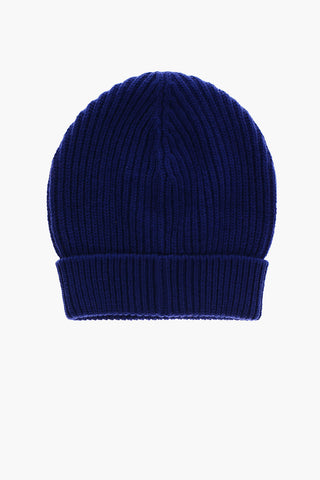 Virgin Wool Ribbed Beanie