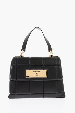 LOVE Mini Borsa in Ecopelle Imbottita con Tracolla Removibile