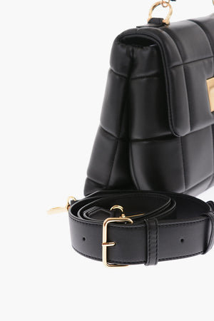 LOVE Mini Borsa in Ecopelle Imbottita con Tracolla Removibile