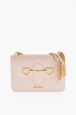 LOVE Borsa a Spalla in Ecoepelle con Catena Dorata