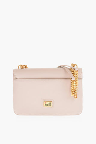 LOVE Borsa a Spalla in Ecoepelle con Catena Dorata