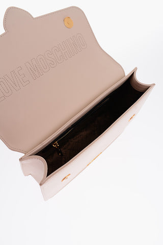 LOVE Borsa a Spalla in Ecoepelle con Catena Dorata
