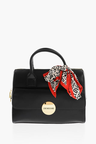 LOVE logoed handkerchief faux leather SIMPLE HOOP handbag