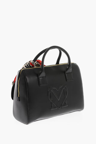 LOVE logoed handkerchief faux leather SIMPLE HOOP handbag