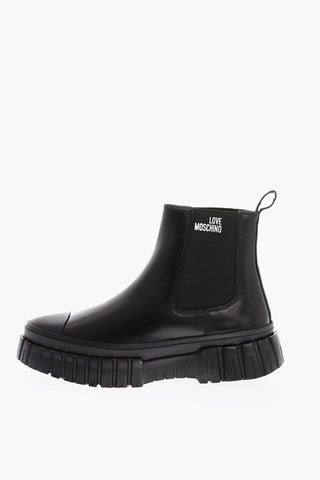 LOVE Leather Chelsea Boots With Track Sole