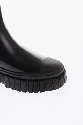 LOVE Leather Chelsea Boots With Track Sole