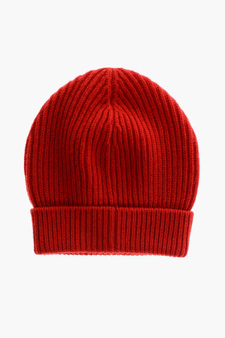 Virgin Wool Ribbed Beanie