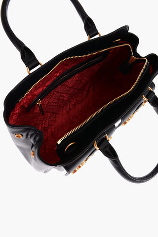 LOVE borsa in ecopelle con doppia tasca frontale