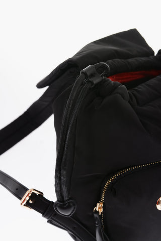 LOVE zaino in nylon con 2 tasche frontali