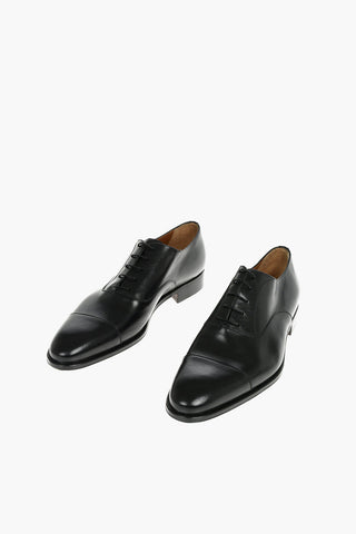 Leather Oxford Shoes With Leather Soles