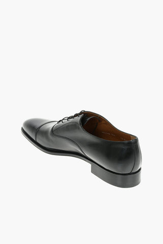 Leather Oxford Shoes With Leather Soles