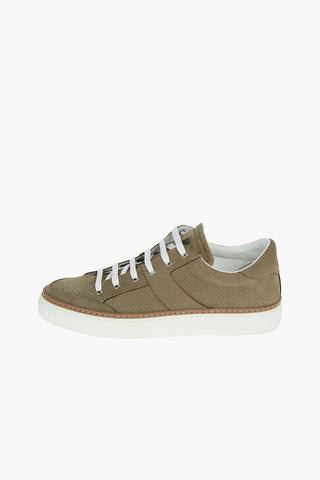 Suede Leather Sneakers With Rubber Soles