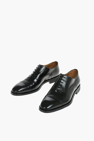 Leather Oxford Shoes With Rubber Soles