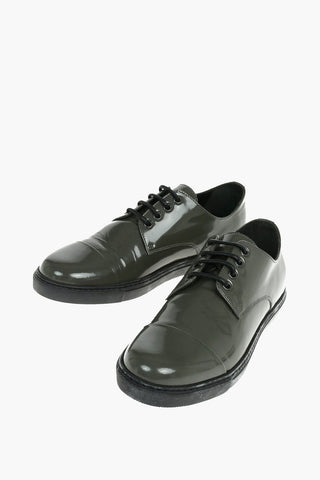 ID Patern Leather Drby With Rubber Soles