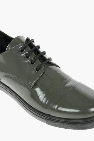 ID Patern Leather Drby With Rubber Soles