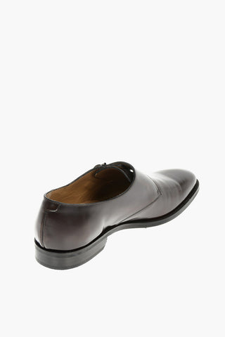 Leather Monk Strap Shoes With Rubber Soles