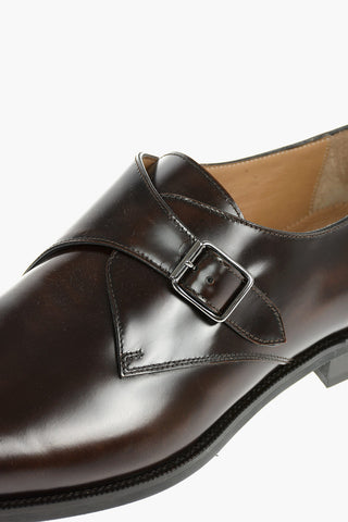 Leather Monk Strap Shoes With Rubber Soles
