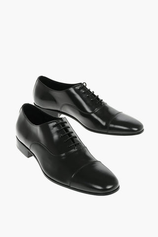 CC COLLECTION Leather Oxford Shoes with Leather Sole