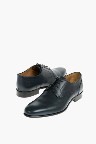 Leather Derby Shoes With Leather Shoes
