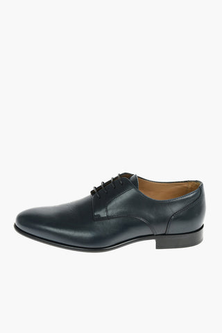 Leather Derby Shoes With Leather Shoes