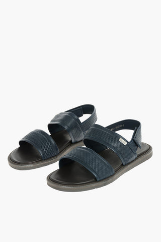 ID Leather Sandals With Rubber Soles