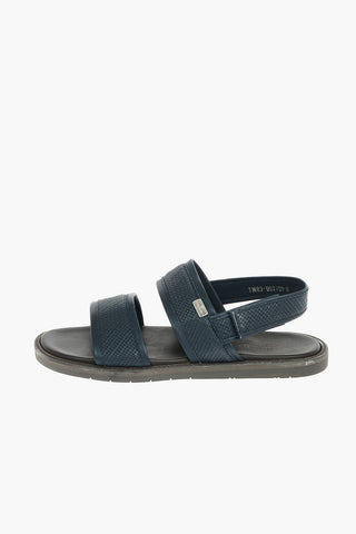 ID Leather Sandals With Rubber Soles
