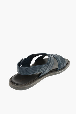 ID Leather Sandals With Rubber Soles