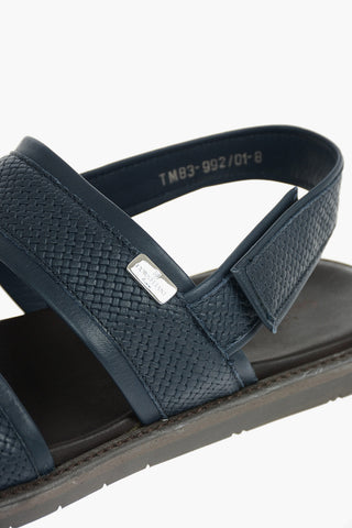 ID Leather Sandals With Rubber Soles