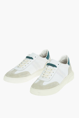 CC COLLECTION Leather Low Sneakers With Rubber Soles