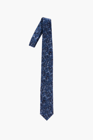 Plant Motif Silk Tie