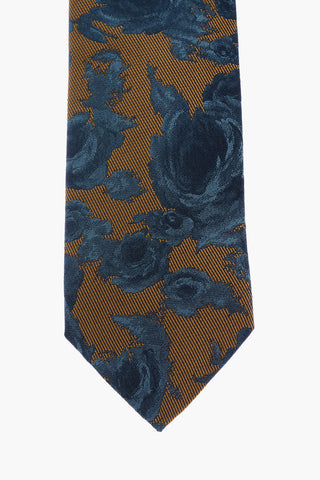 CC COLLECTION Roses Printed Silk Tie