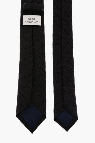 CC COLLECTION Patterned Tie with Lurex Details