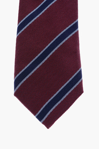 Regimental Striped Herringbone Tie