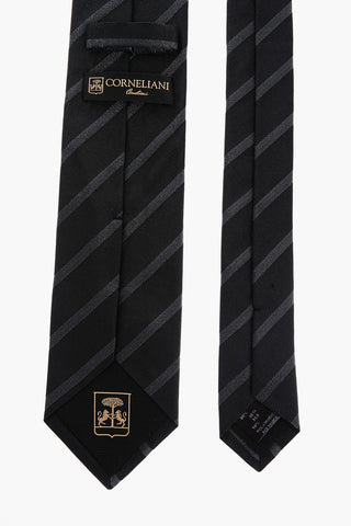 Regimental Striped Lurex Silk Tie