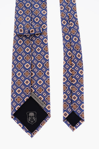 Mosaic Motif Silk Tie