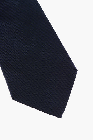 CC COLLECTION Striped Silk Ascot Tie