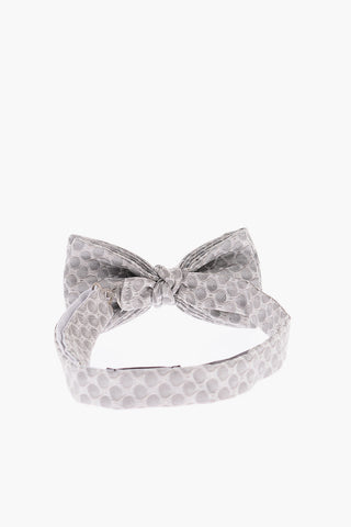 CC COLLECTION Geometric Patterned Solid Color Bow Tie