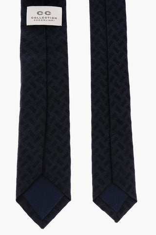 CC COLLECTION Cravatta in Seta a Fantasia Geometrica