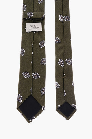 CC COLLECTION Cravatta in Seta a Fantasia Astratta
