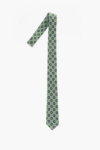 CC COLLECTION Cravatta in Lino a Fantasia