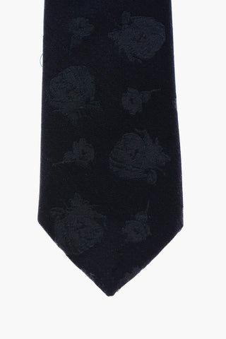 CC COLLECTION Embroidered Silk Tie