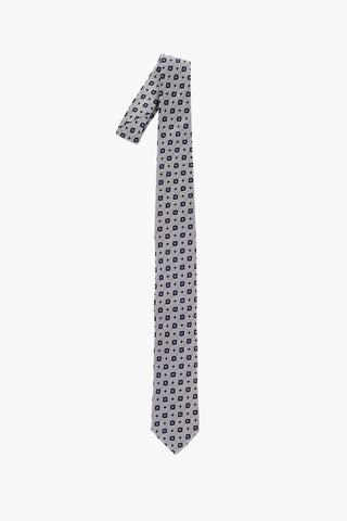 Silk Geometric Motif Tie