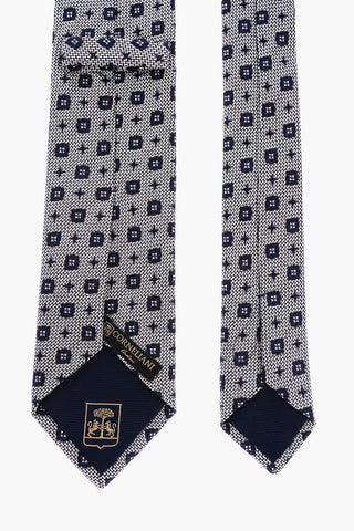 Silk Geometric Motif Tie