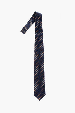 Chevron Motif Silk Tie