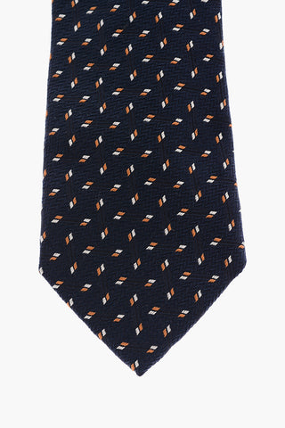 Chevron Motif Silk Tie