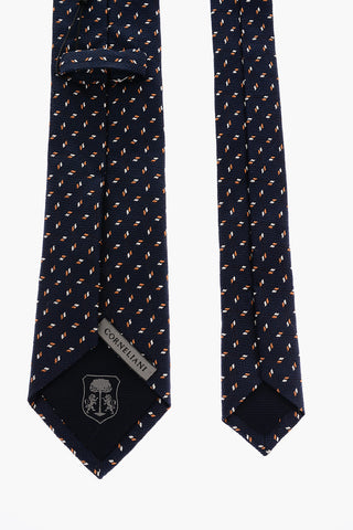 Chevron Motif Silk Tie
