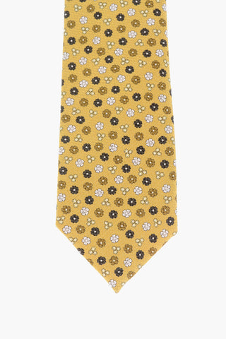 CC COLLECTION Floral Embroidered Silk Skinny Tie