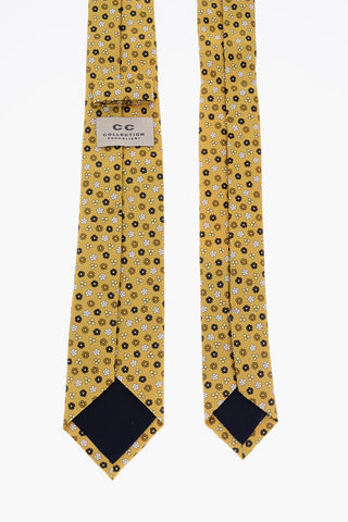 CC COLLECTION Floral Embroidered Silk Skinny Tie
