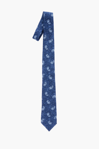 Cravatta in Seta a Fantasia Paisley