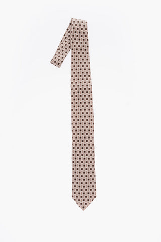 CC COLLECTION Geometric Design SilkTie